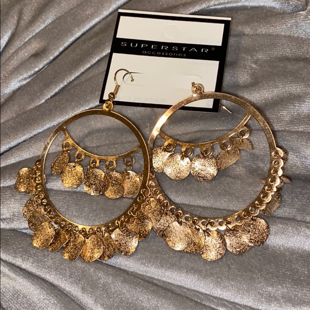 Gold earrings
